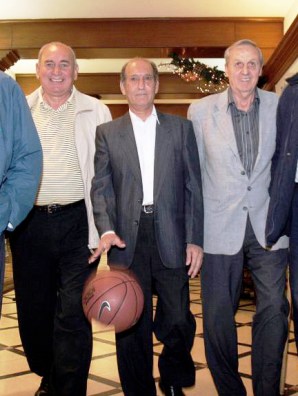 Foto del año 2005. Urueña, Del Corro y Carol en una visita al diario La Gaceta